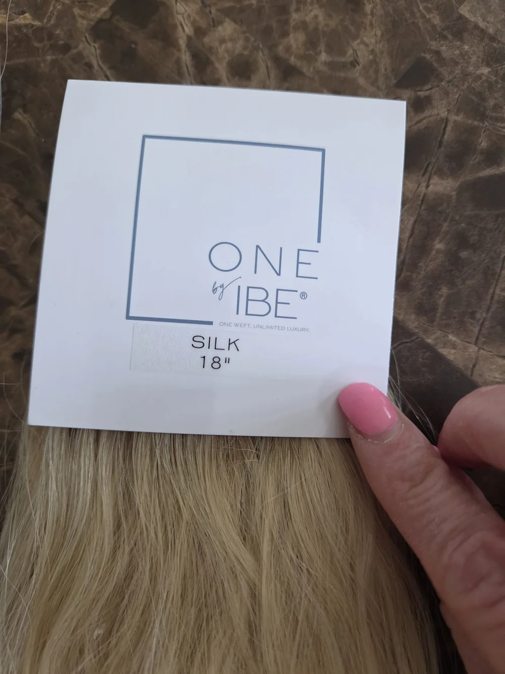New IBE The ONE silk 18 inch Rooted ~sew In Human Hair